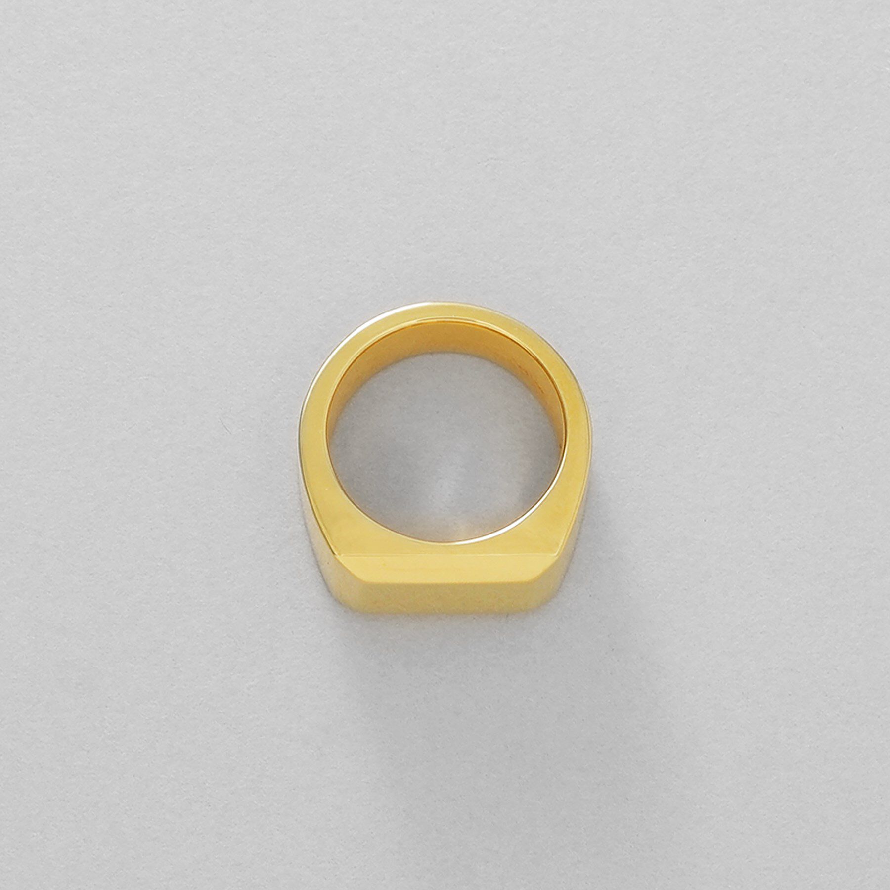 COCOSHNIK ONKITSCH「シルバー バケットカット シグネットリング GP」|リング|