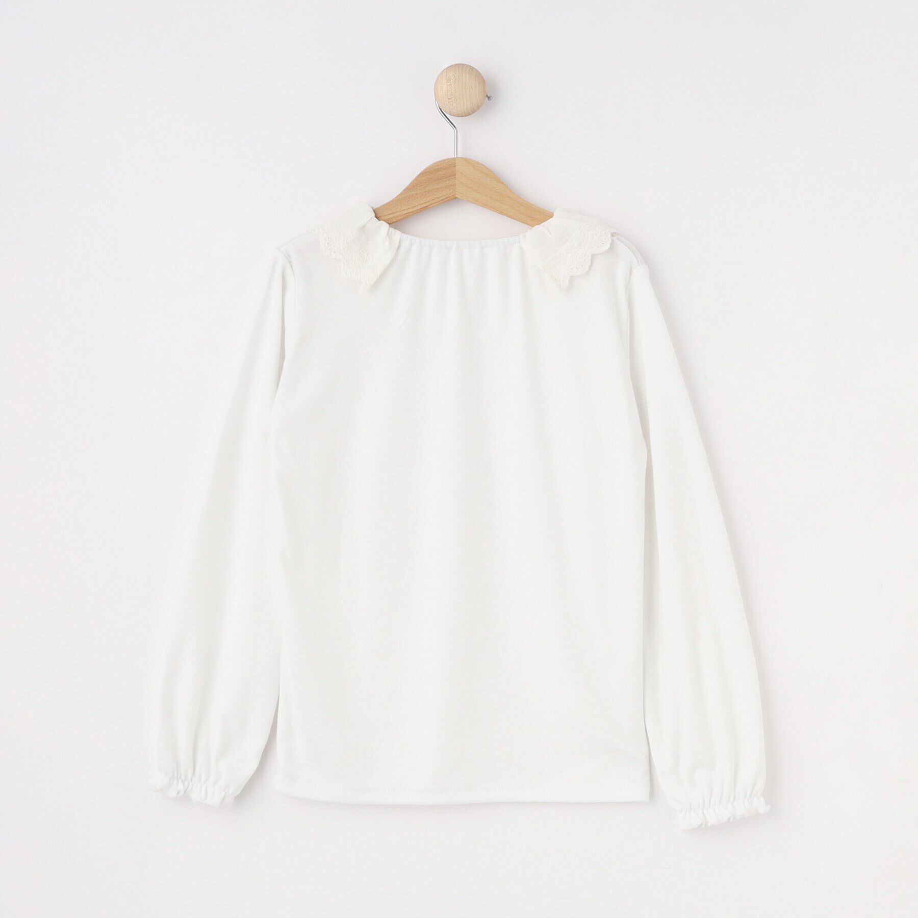 SHOO･LA･RUE「【100-140cm/プチセレ】レース衿インナープルオーバー」|Tシャツ・カットソー|