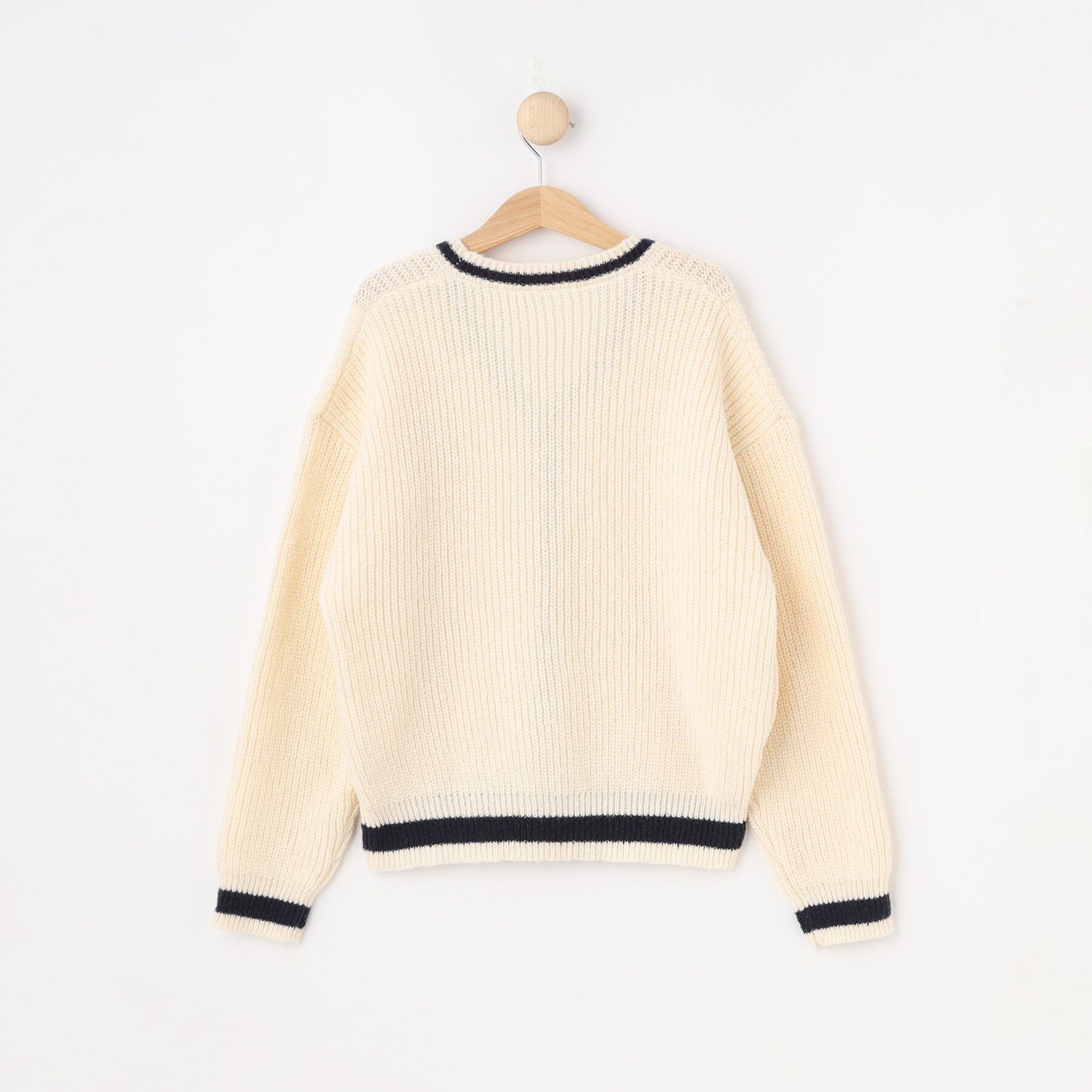 SHOO･LA･RUE「【100-140cm/プチセレ】ラインニットカーディガン」|カーディガン|