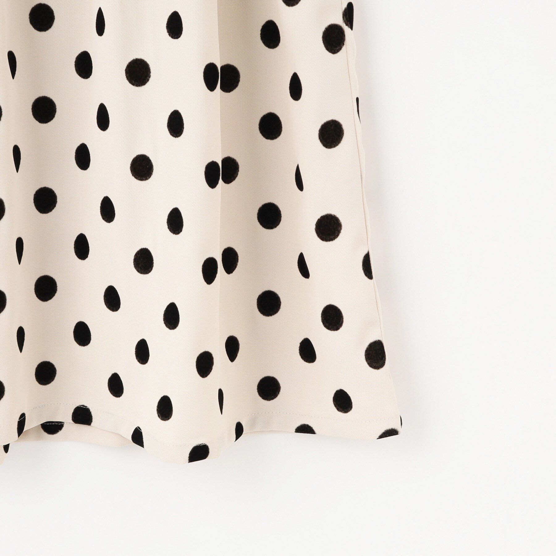 SHOO･LA･RUE「【100-140cm/プチセレ】フロッキードットワンピース」|ワンピース|