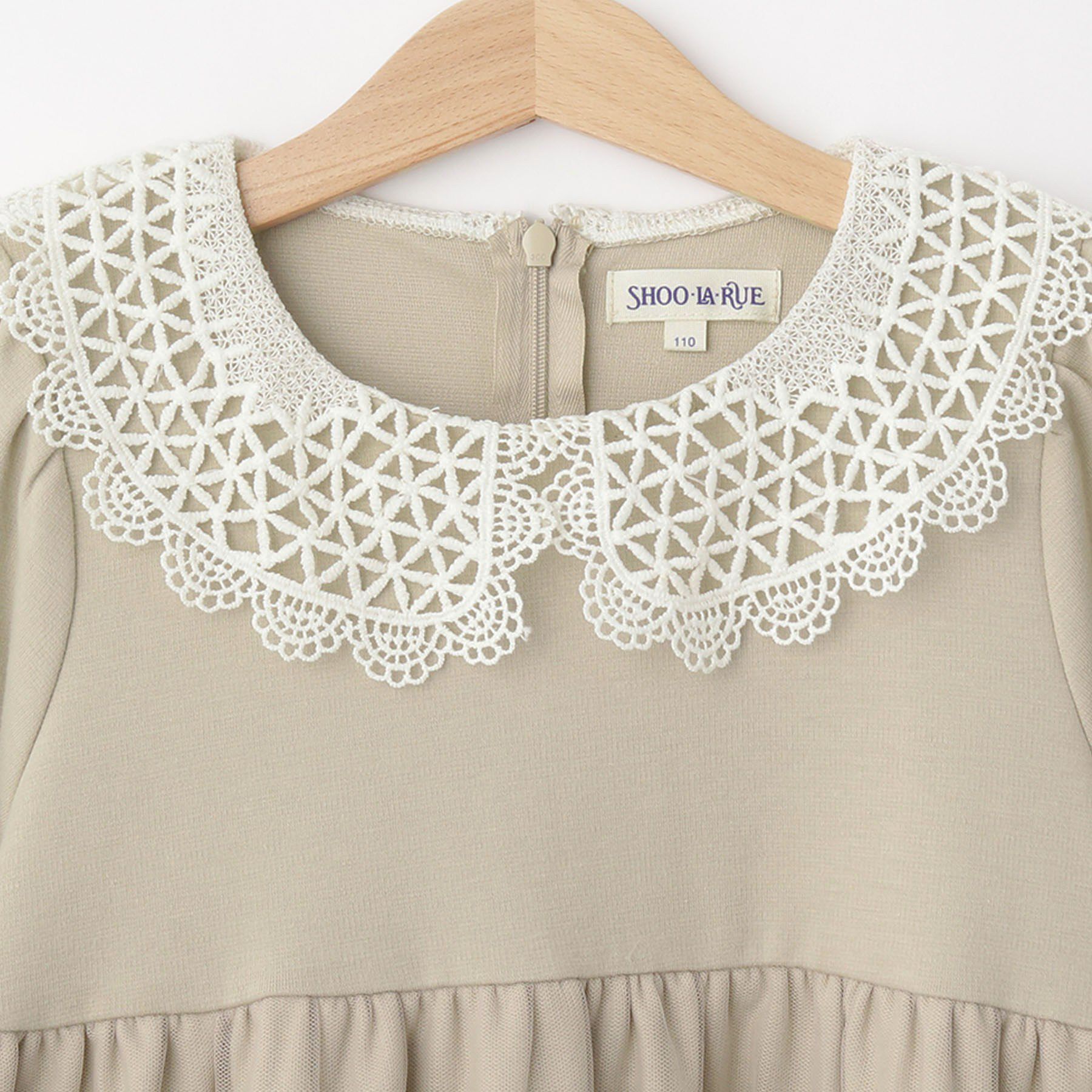 SHOO･LA･RUE「【110-140cm/プチセレ】チュールドッキングワンピース」|ワンピース|