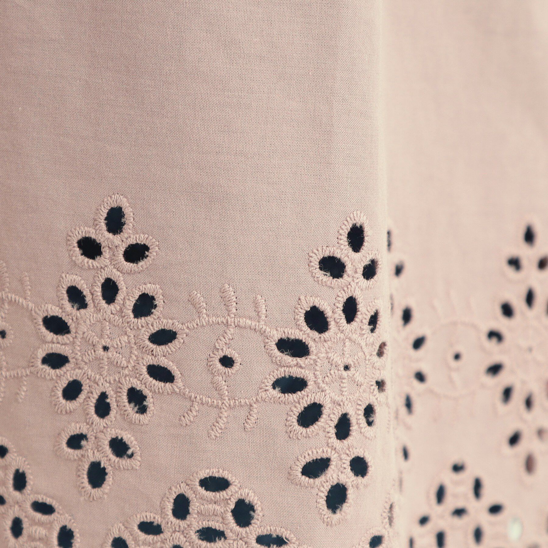 SHOO･LA･RUE「【洗濯機可/ひんやり/S-LL】裾レース切り替え ねじりお袖チュニック」|チュニック|