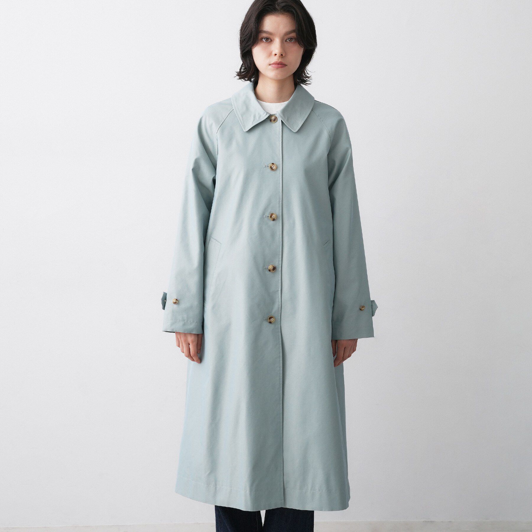Dessin「シャンブレースプリングコート」|ステンカラーコート|