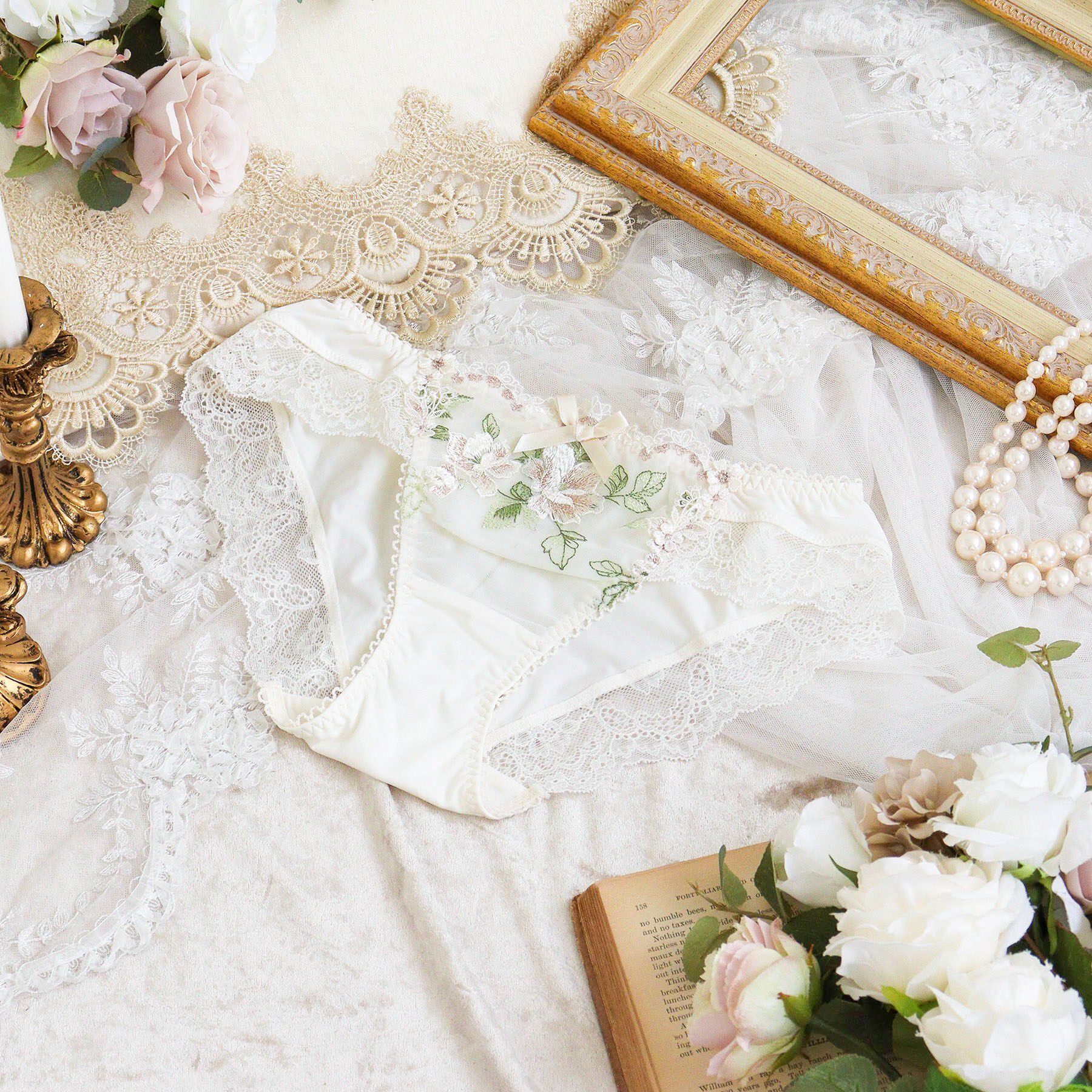 Risa Magli「マルレーン ノーマルショーツ」|インナー|クリーム(054)