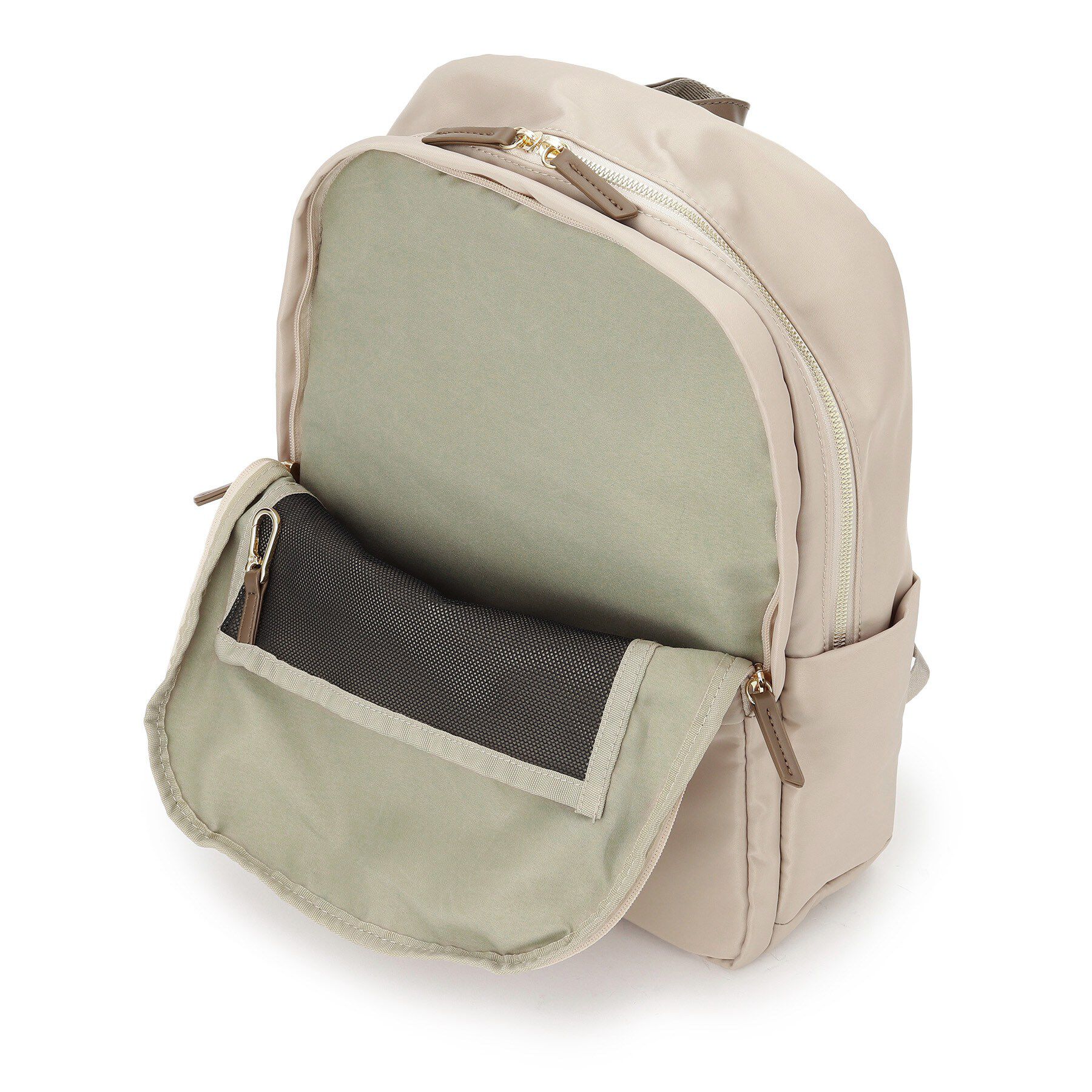 ITS&rsquo;DEMO「【収納アドバイザー監修】合皮コンビリュック」|リュック|