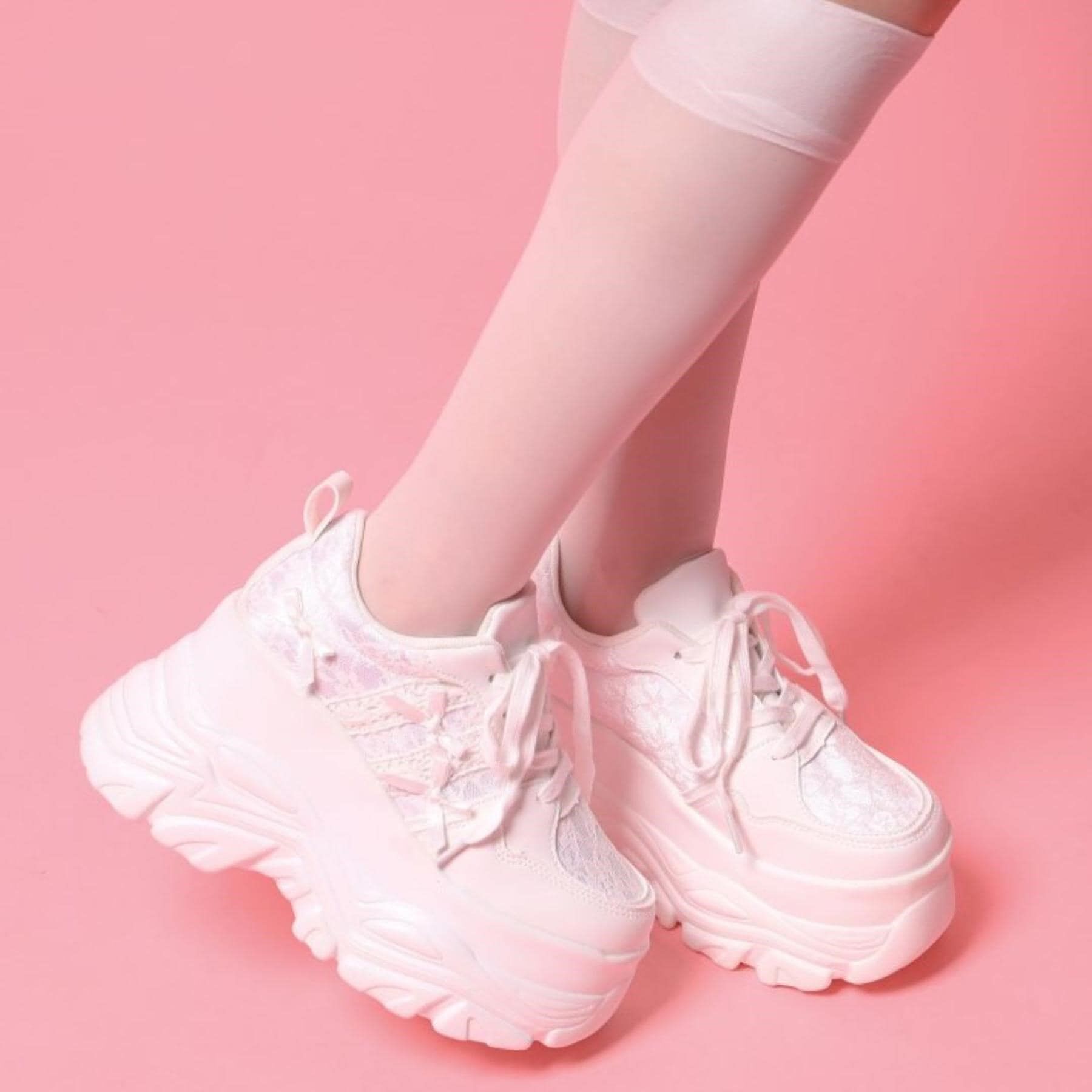 csT&P「リボンレース 厚底スニーカー」|スニーカー|