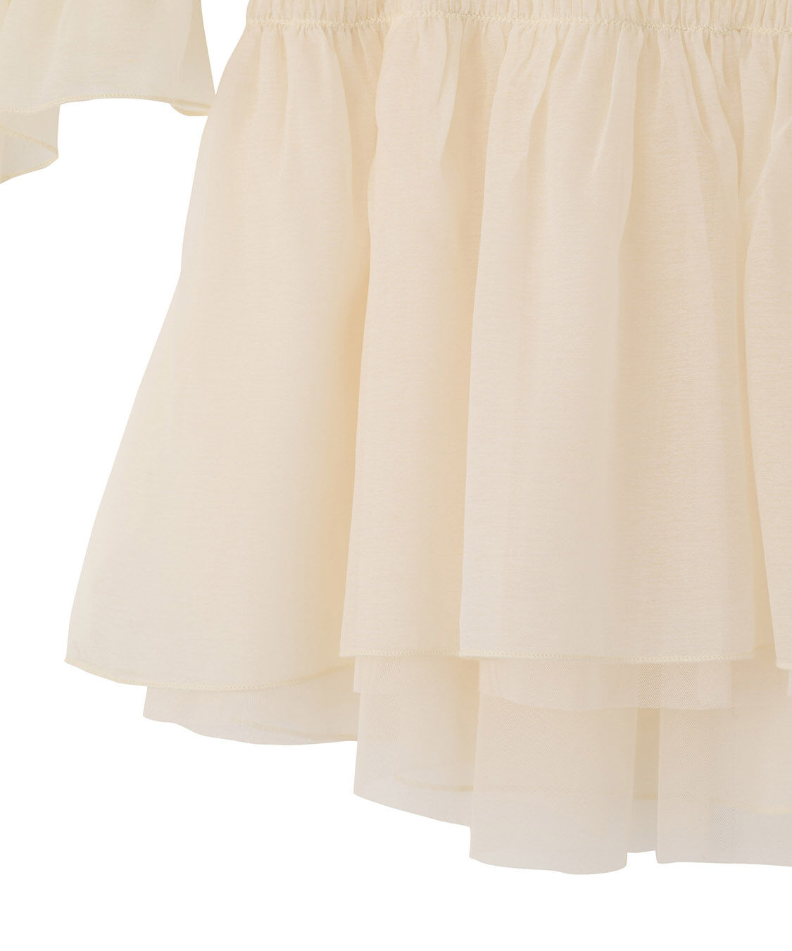 COCO DEAL「フリルギャザーシアーシャーリングブラウス」|シャツ・ブラウス|