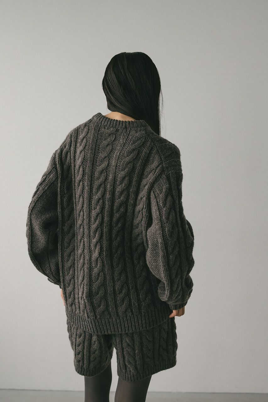 STYLEMIXER「ケーブルニュアンススリーブニット」|ニット・セーター|