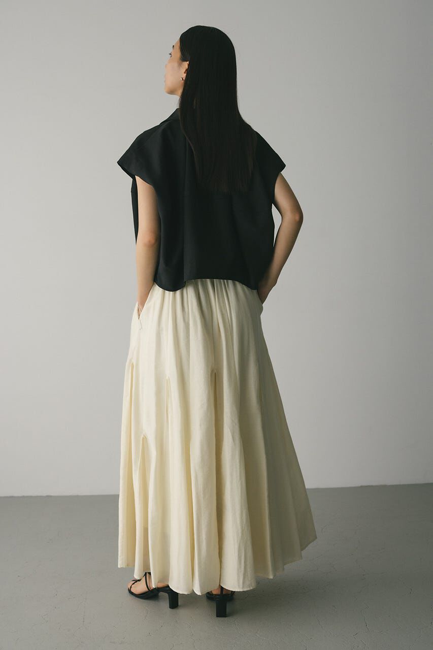 STYLEMIXER「ピンタックパネルフレアスカート」|スカート|