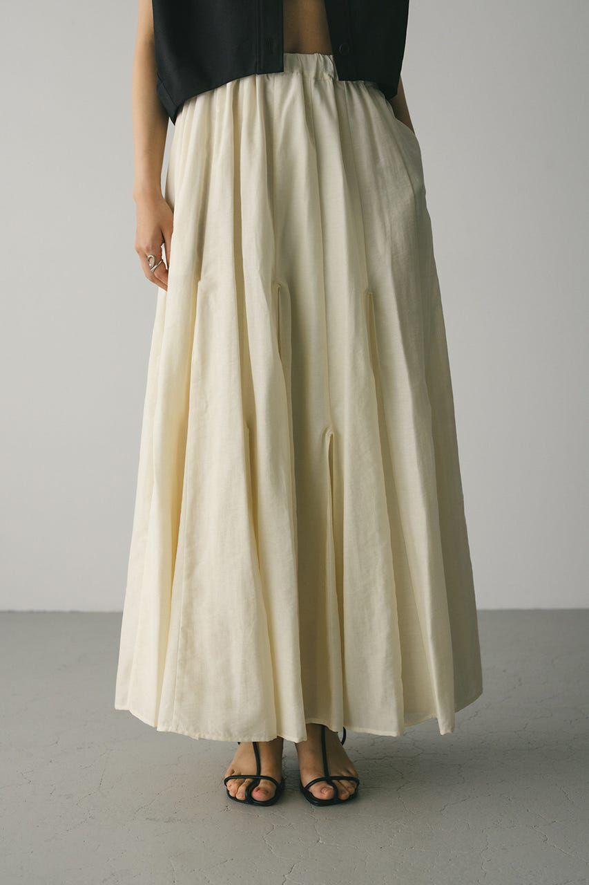 STYLEMIXER「ピンタックパネルフレアスカート」|スカート|