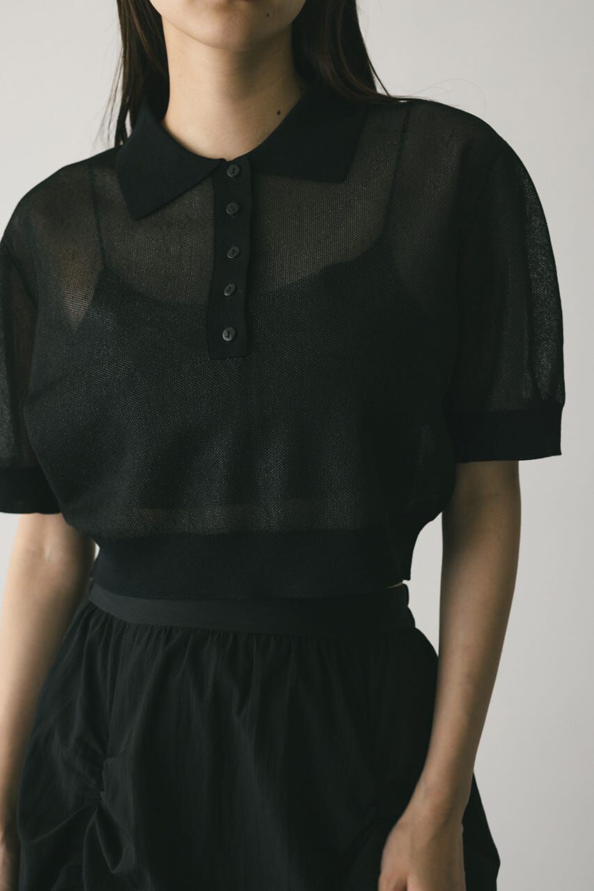 STYLEMIXER「シアーフォルムポロニット」|ニット・セーター|