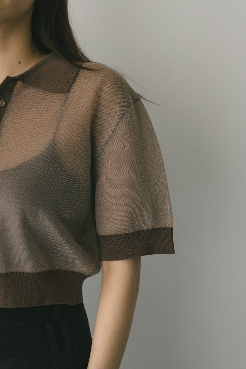 STYLEMIXER「シアーフォルムポロニット」|ニット・セーター|