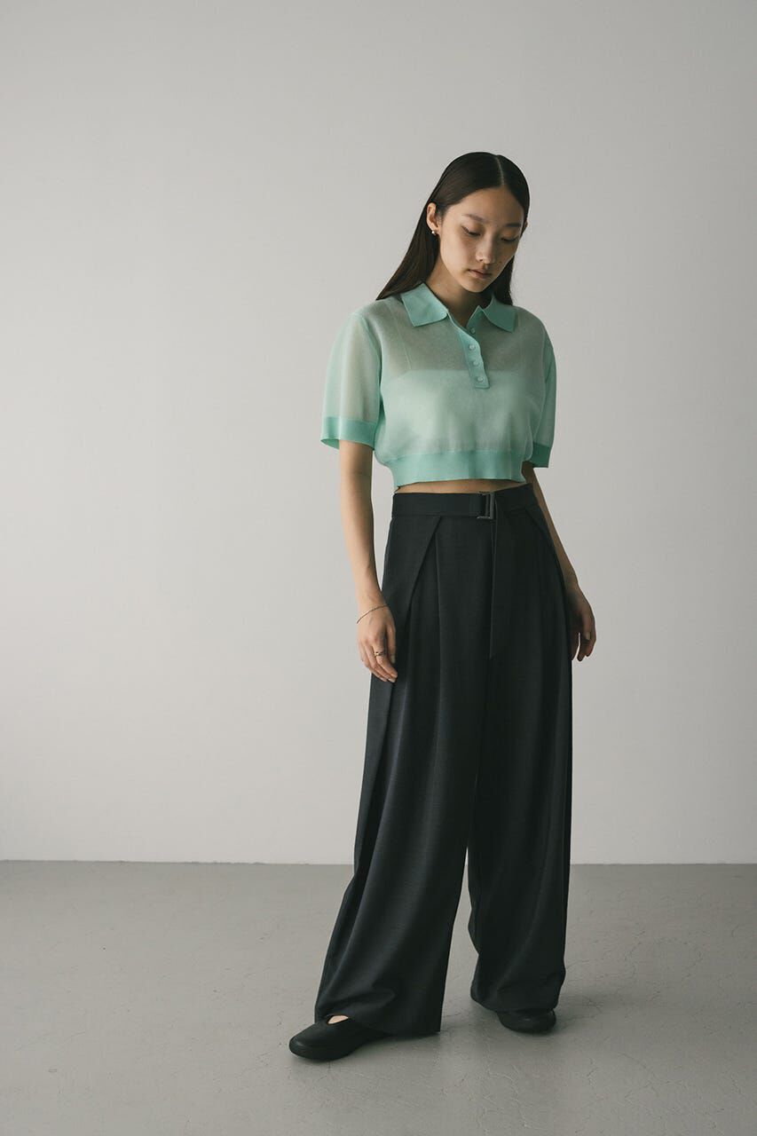 STYLEMIXER「シアーフォルムポロニット」|ニット・セーター|