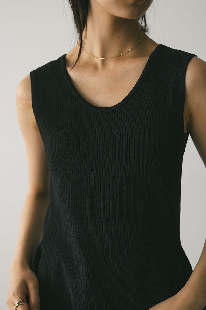 STYLEMIXER「ヘムアシンメトリーニットトップ」|タンクトップ|