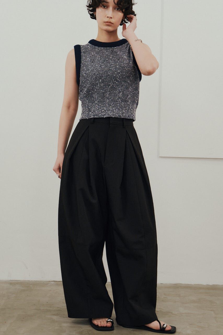 STYLEMIXER「メランジクッションリブニット」|タンクトップ|柄NVY5