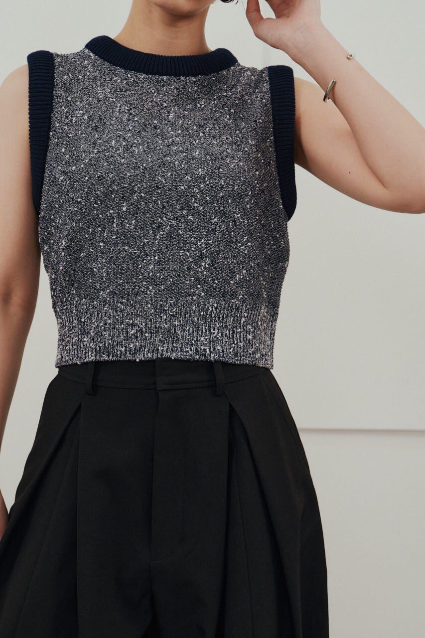 STYLEMIXER「メランジクッションリブニット」|タンクトップ|