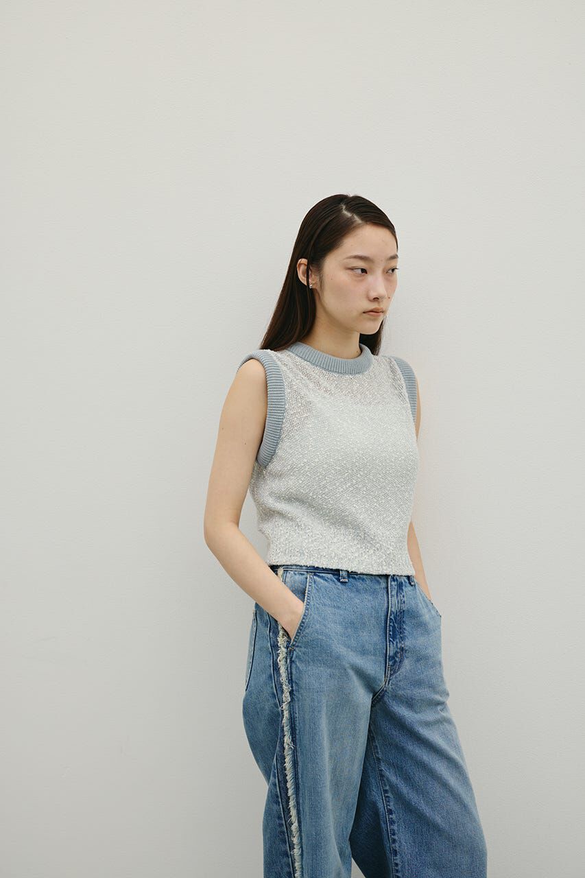 STYLEMIXER「メランジクッションリブニット」|タンクトップ|