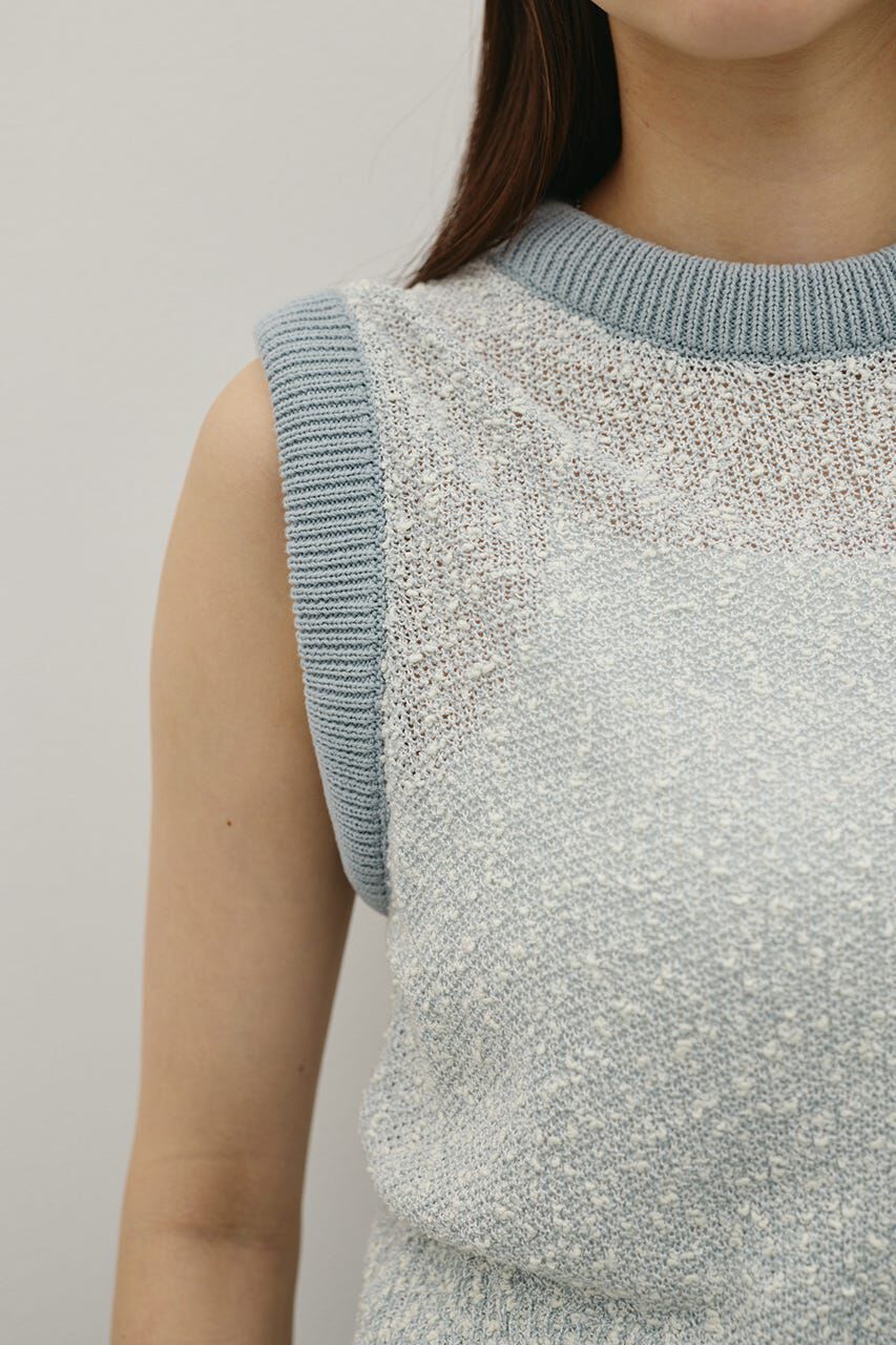 STYLEMIXER「メランジクッションリブニット」|タンクトップ|