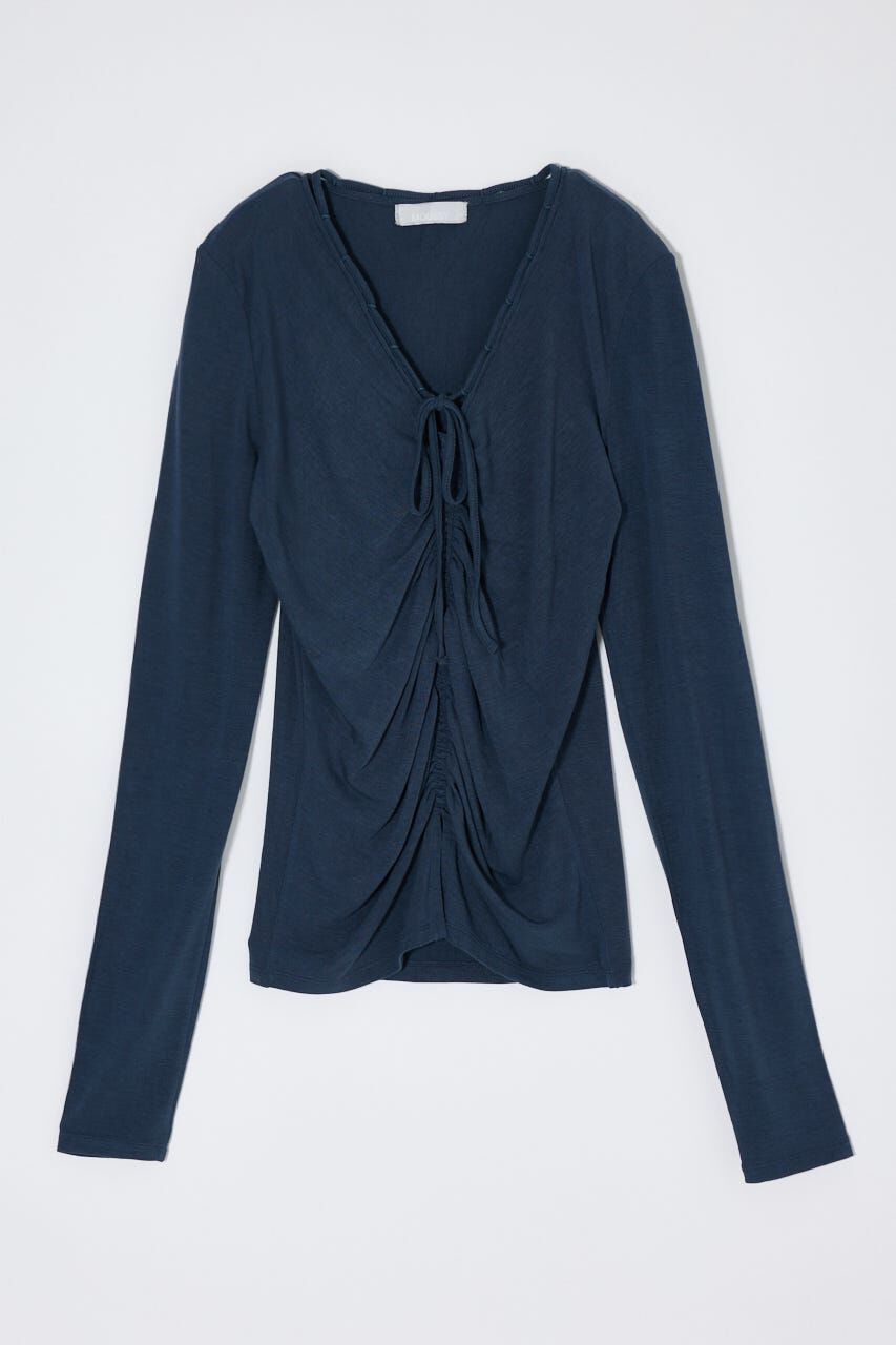 MOUSSY「GATHER V/N  トップス」|Tシャツ・カットソー|