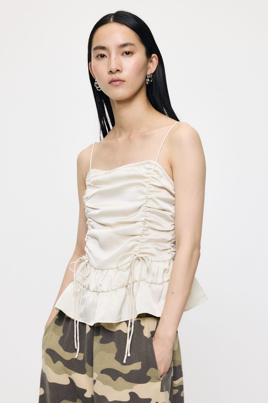 MOUSSY「SATIN GATHER キャミ」|キャミソール|
