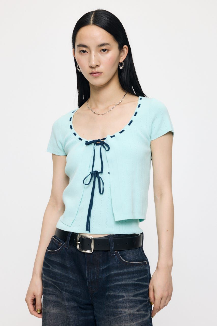 MOUSSY「STITCH DETAIL CD & キャミ」|ニット・セーター|MINT