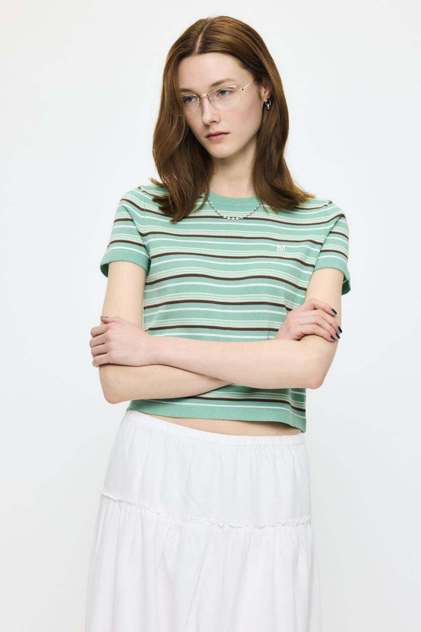 MOUSSY「MULTI BORDER BABY ティ」|ニット・セーター|