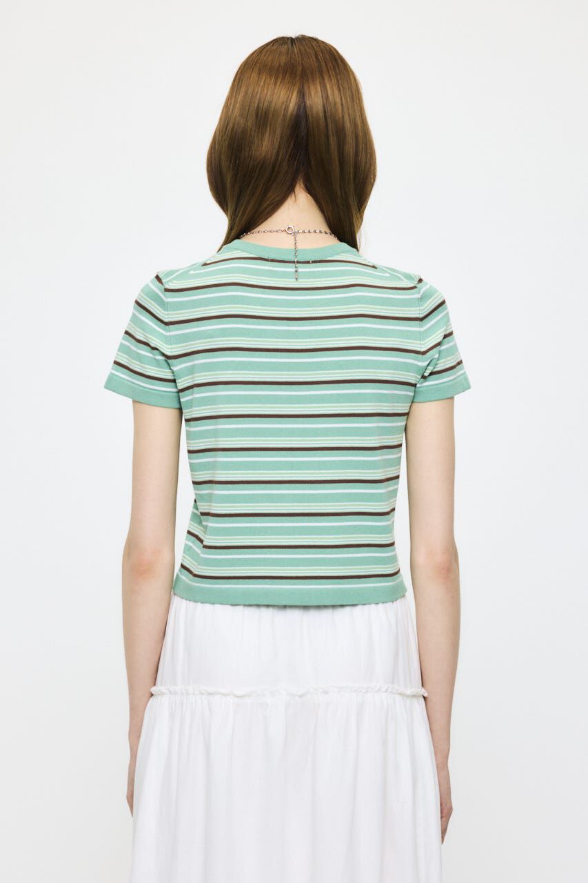 MOUSSY「MULTI BORDER BABY ティ」|ニット・セーター|