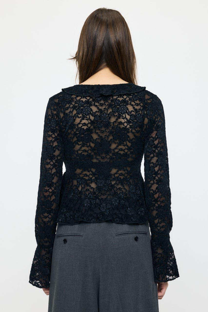MOUSSY「FRILL LACE ブラウス」|Tシャツ・カットソー|