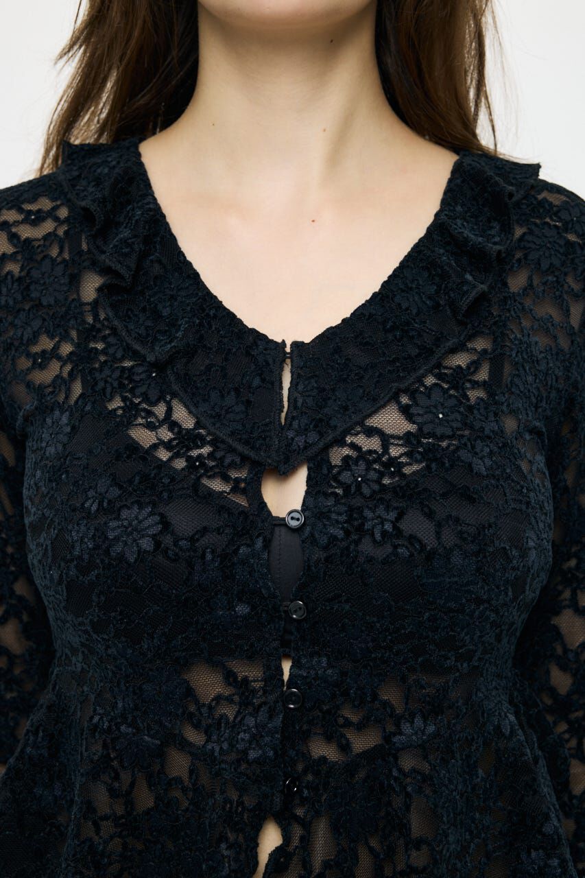 MOUSSY「FRILL LACE ブラウス」|Tシャツ・カットソー|