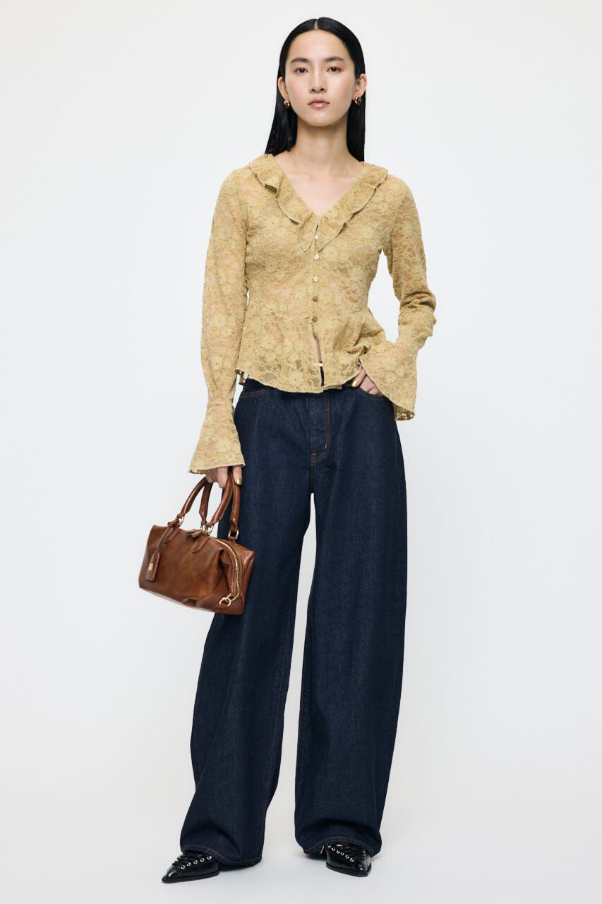 MOUSSY「FRILL LACE ブラウス」|Tシャツ・カットソー|