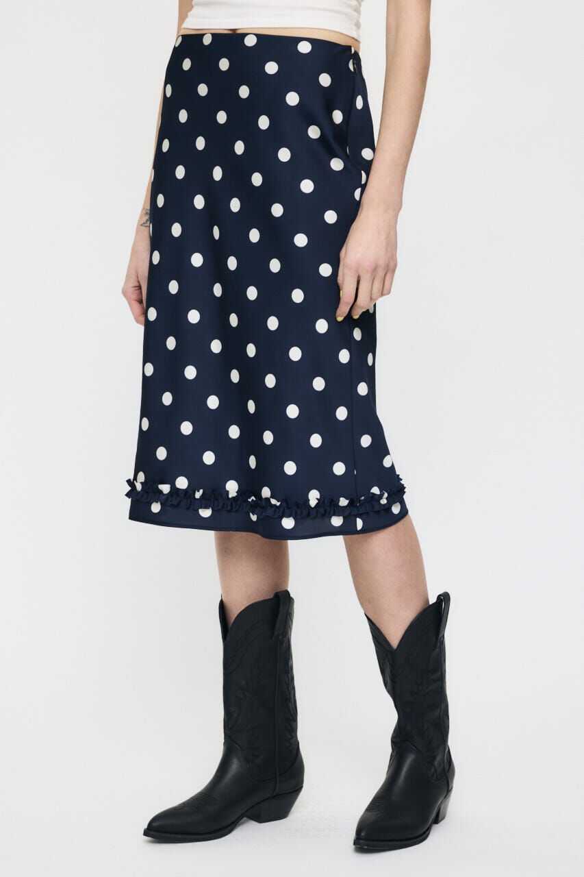 MOUSSY「SATIN DOT スカート」|スカート|