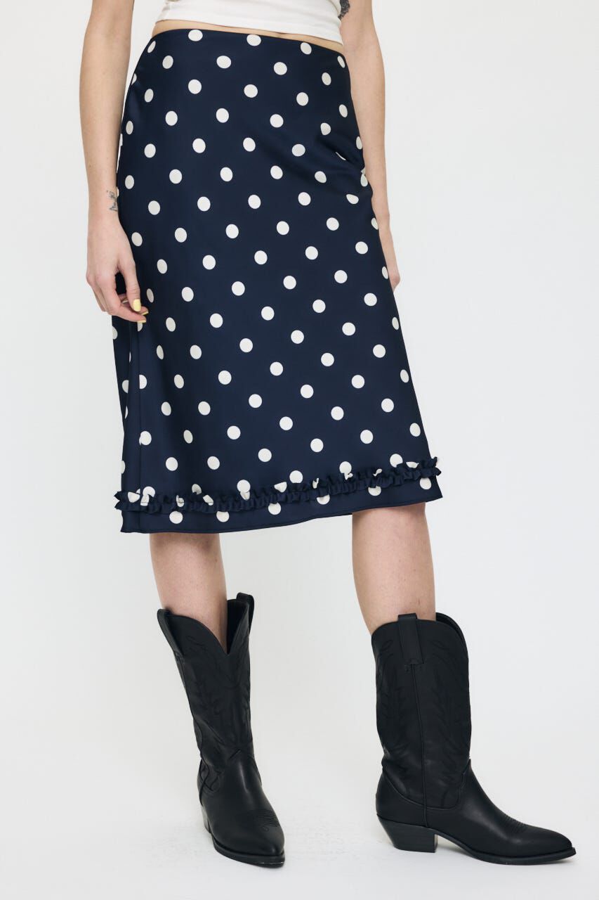MOUSSY「SATIN DOT スカート」|スカート|