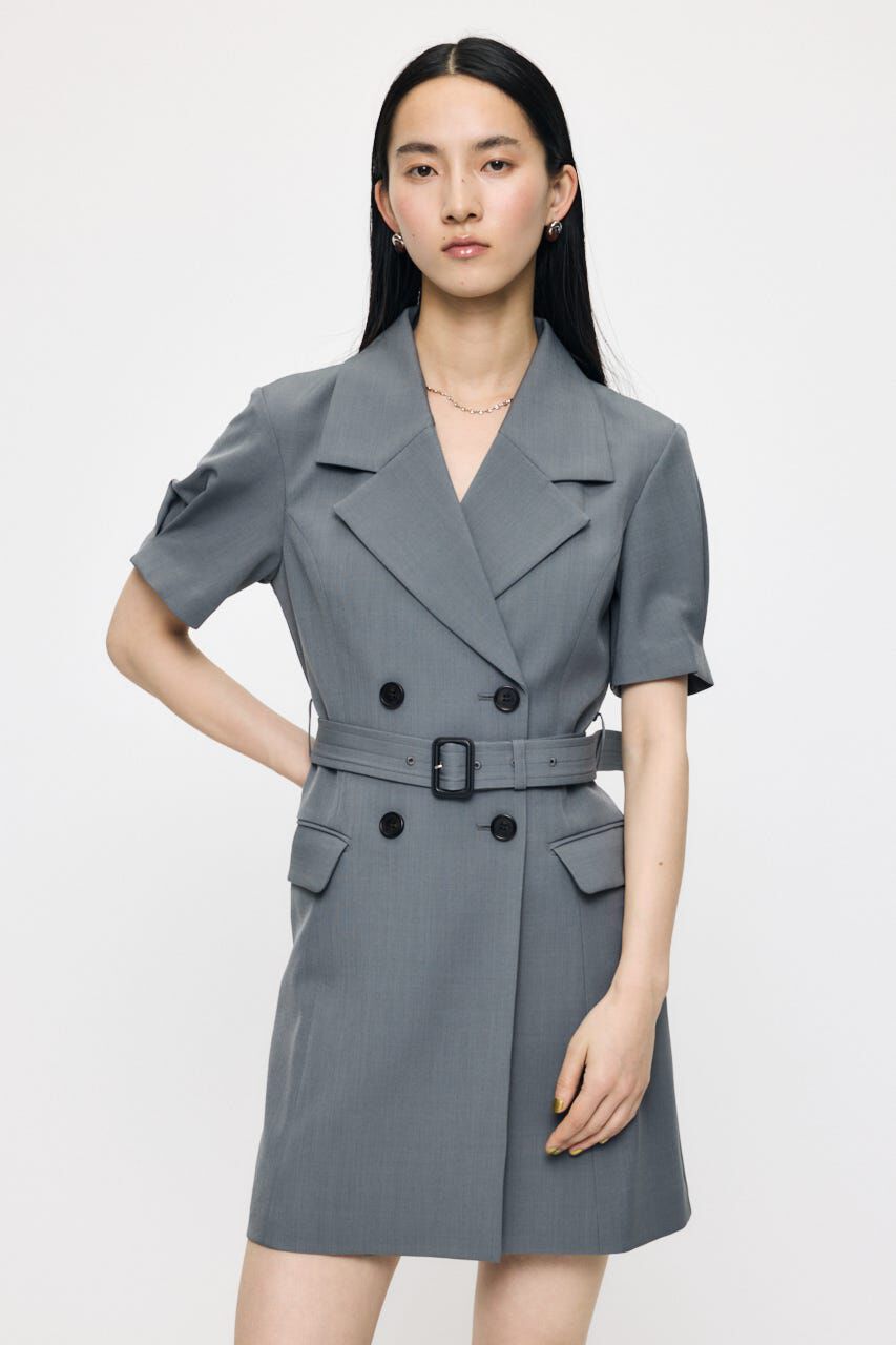MOUSSY「TRENCH MINI ドレス」|ワンピース|GRY