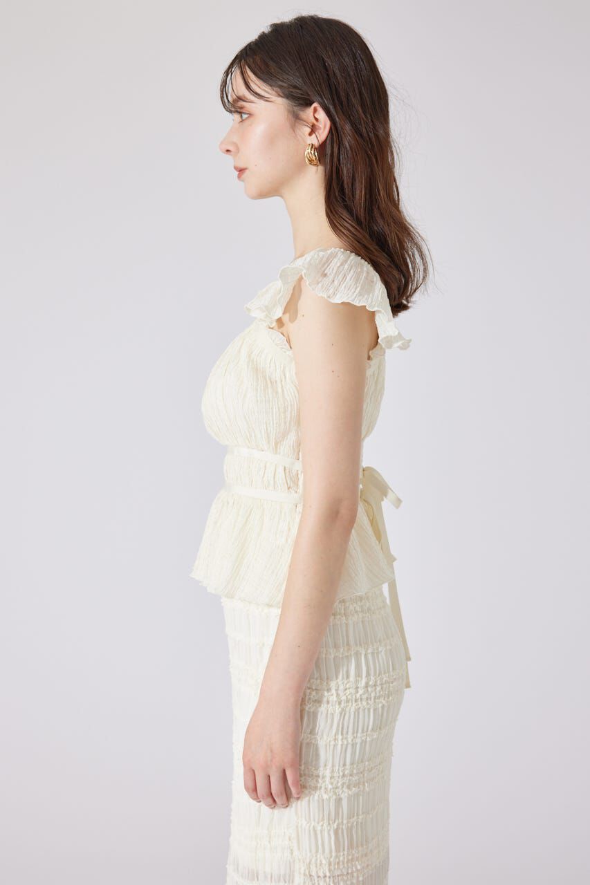 rienda「フリルギャザートップス」|シャツ・ブラウス|