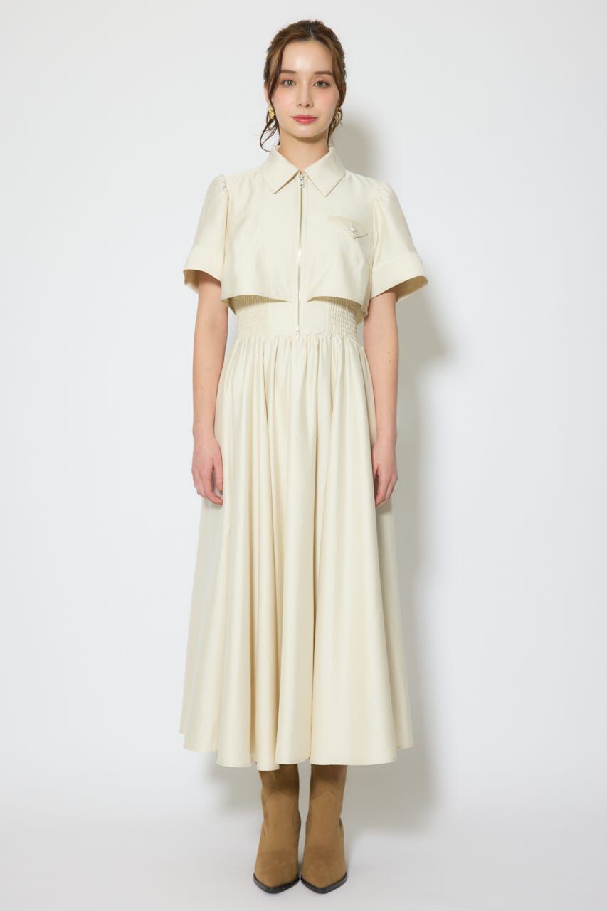 rienda「バストディティールフレアワンピース」|ワンピース|