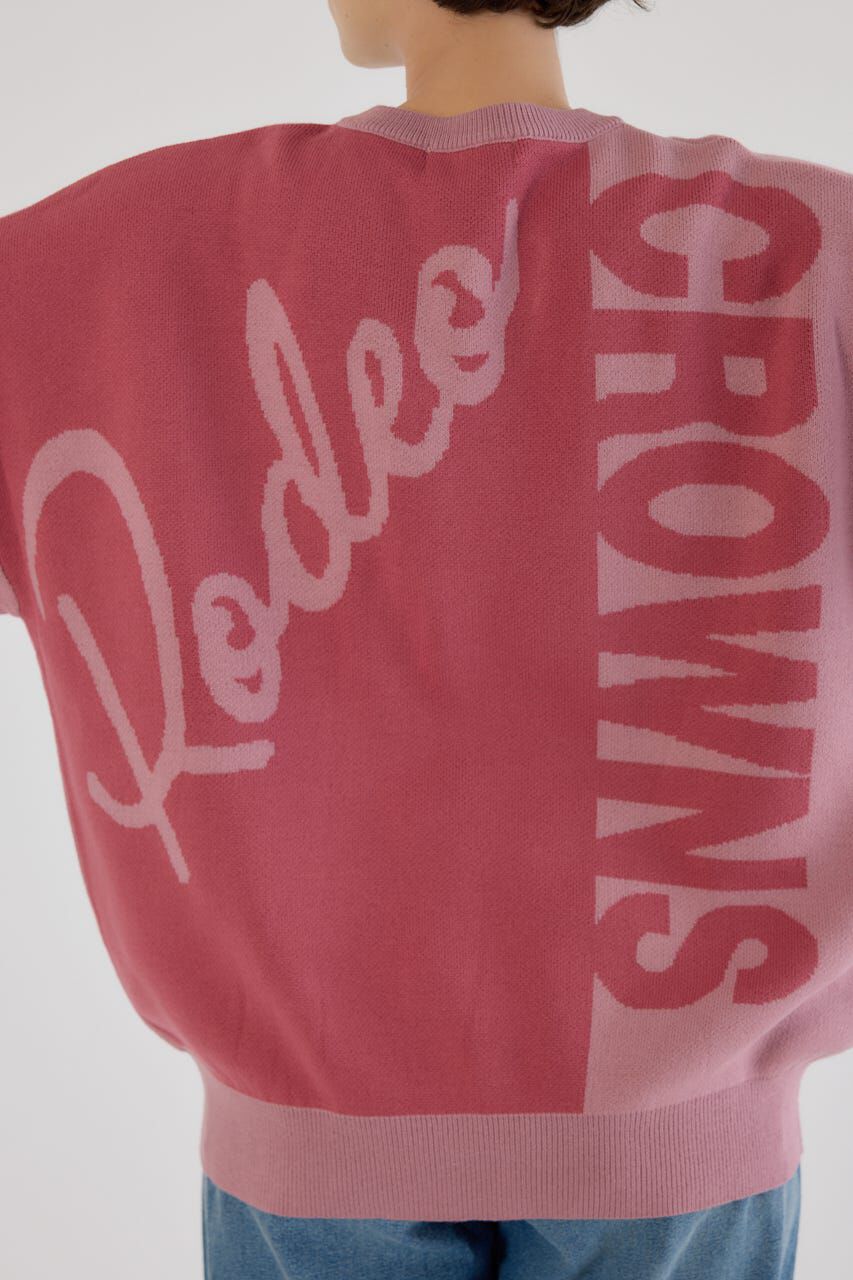 RODEO CROWNS「バックバイカラーロゴニットトップス」|ニット・セーター|