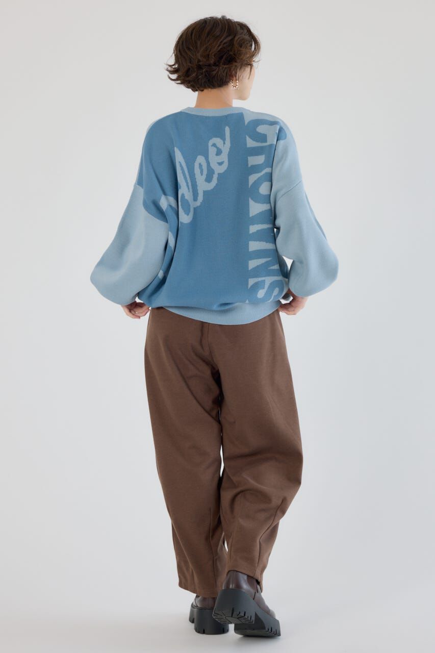 RODEO CROWNS「バックバイカラーロゴニットトップス」|ニット・セーター|