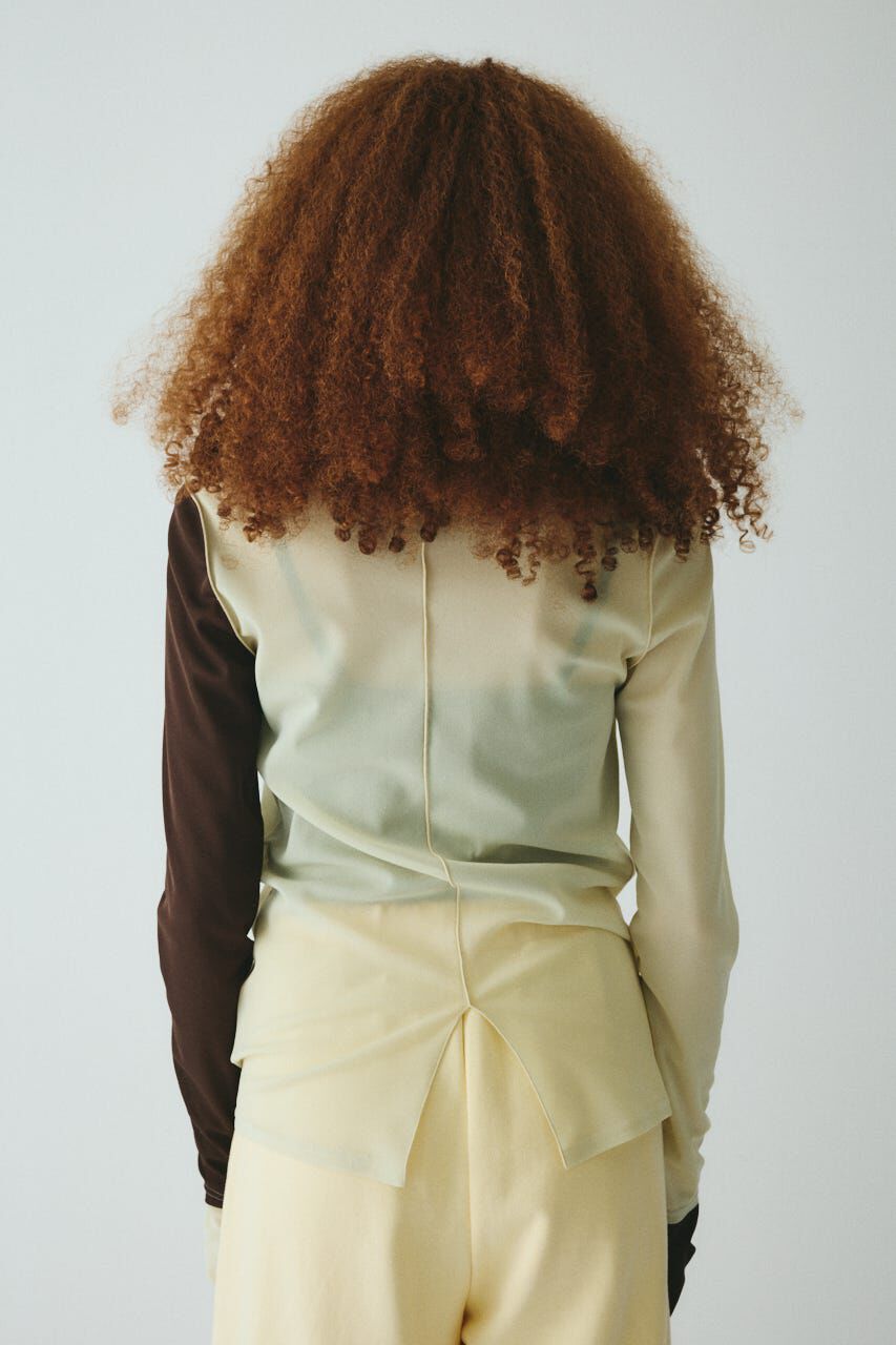 HeRIN.CYE「Crew neck mesh inner tops」|Tシャツ・カットソー|