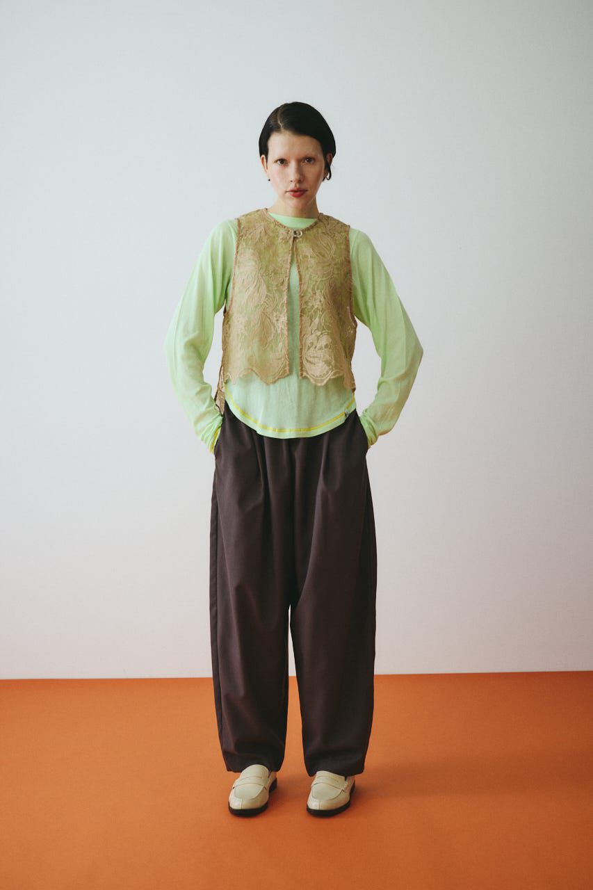 HeRIN.CYE「Lace vest」|ダウンベスト・ベスト|