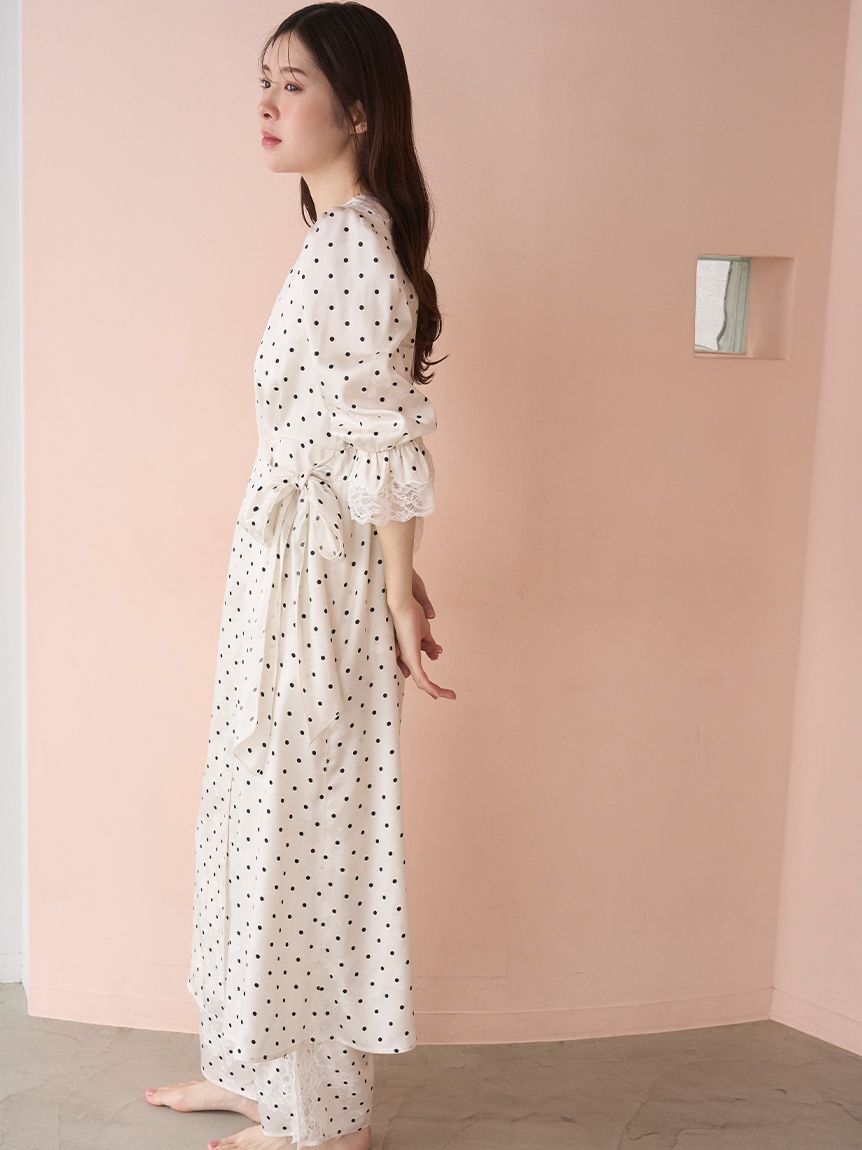 SNIDEL HOME「サテンジャガードガウン」|ルームウェア|