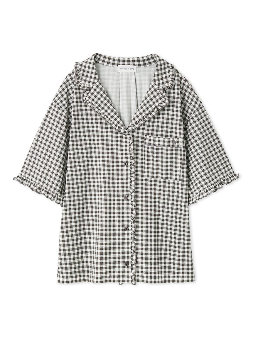 SNIDEL HOME「【Moilis】開襟シャツ」|ルームウェア|