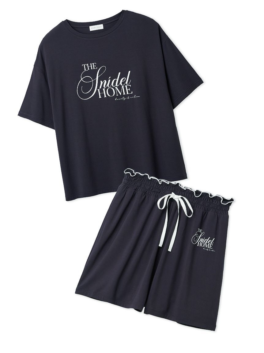 SNIDEL HOME「【接触冷感】ロゴTシャツセットアップ」|ルームウェア|