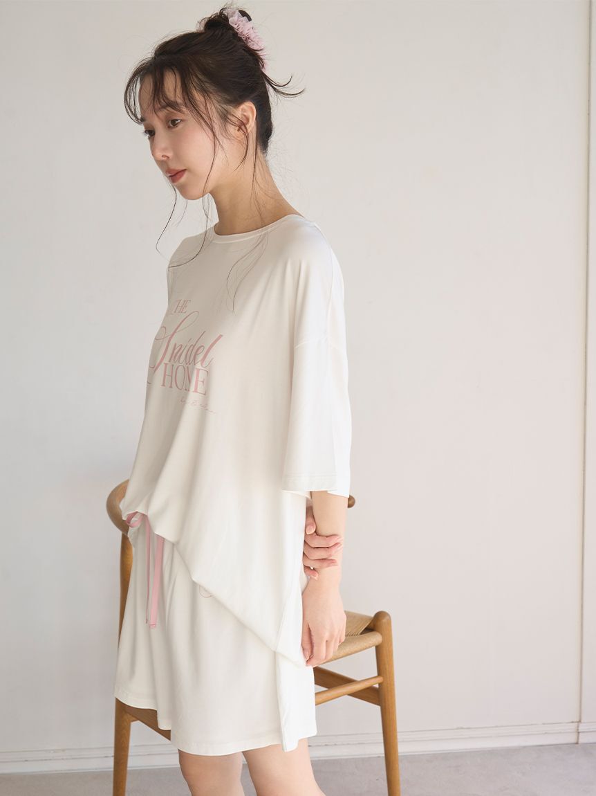 SNIDEL HOME「【接触冷感】ロゴTシャツセットアップ」|ルームウェア|