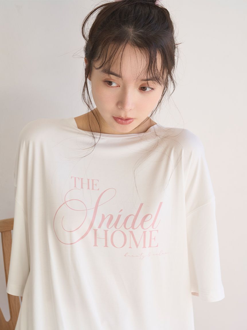 SNIDEL HOME「【接触冷感】ロゴTシャツセットアップ」|ルームウェア|