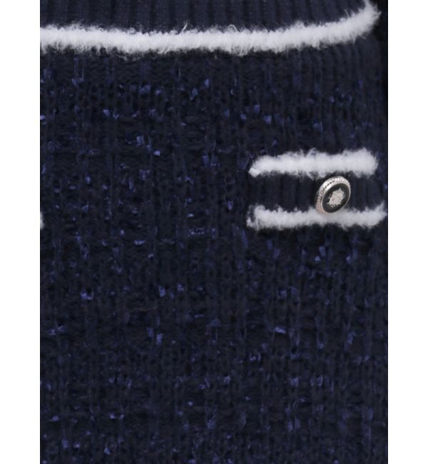 RESEXXY「バイカラーツイードニットミニスカート【セットアップ着用可能】」|スカート|