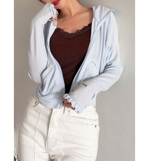 RESEXXY「【UVカット】ベーシックパーカー」|パーカー|ブルー