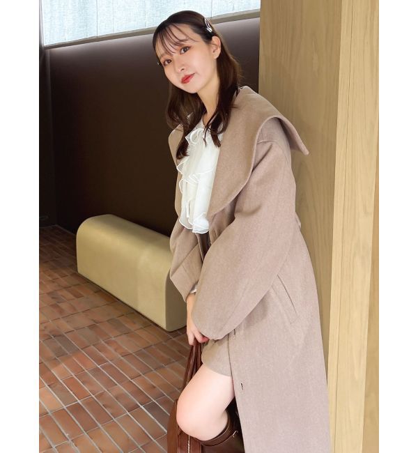 dazzlin「【久間田琳加コラボ】ビッグカラーコクーンコート」|その他|