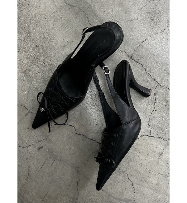 EMODA「レースアップリボンパンプス」|パンプス|