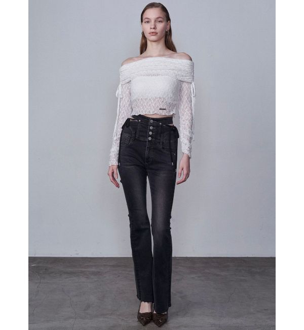 EMODA「レースアップリボンパンプス」|パンプス|