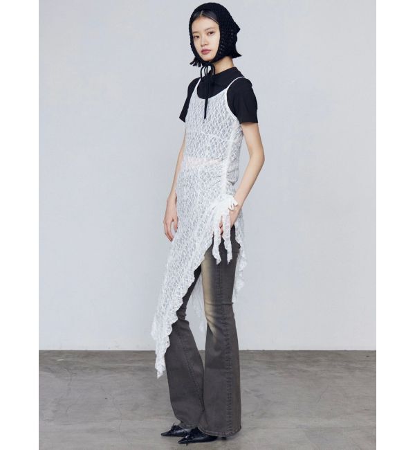 EMODA「レースアップリボンパンプス」|パンプス|